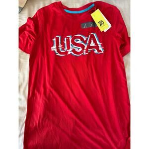 All In Motion Red USA Shirt size 14